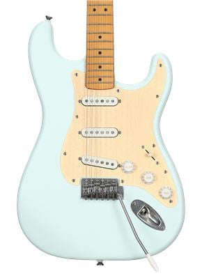 Squier 40th Anniversary Stratocaster Vintage Edition Guitar Maple Satin Sonic Blue